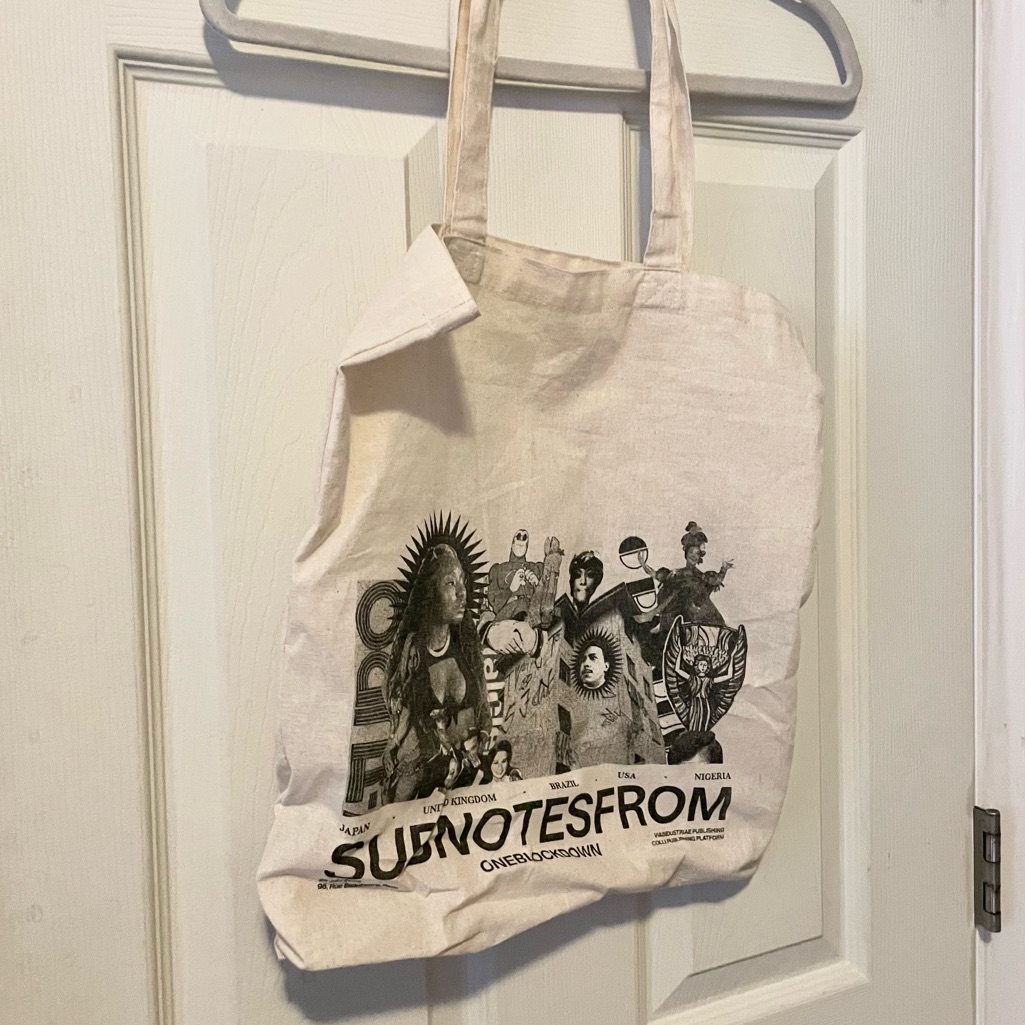Subnotesfrom Oneblockdown Bag Cotton Euc